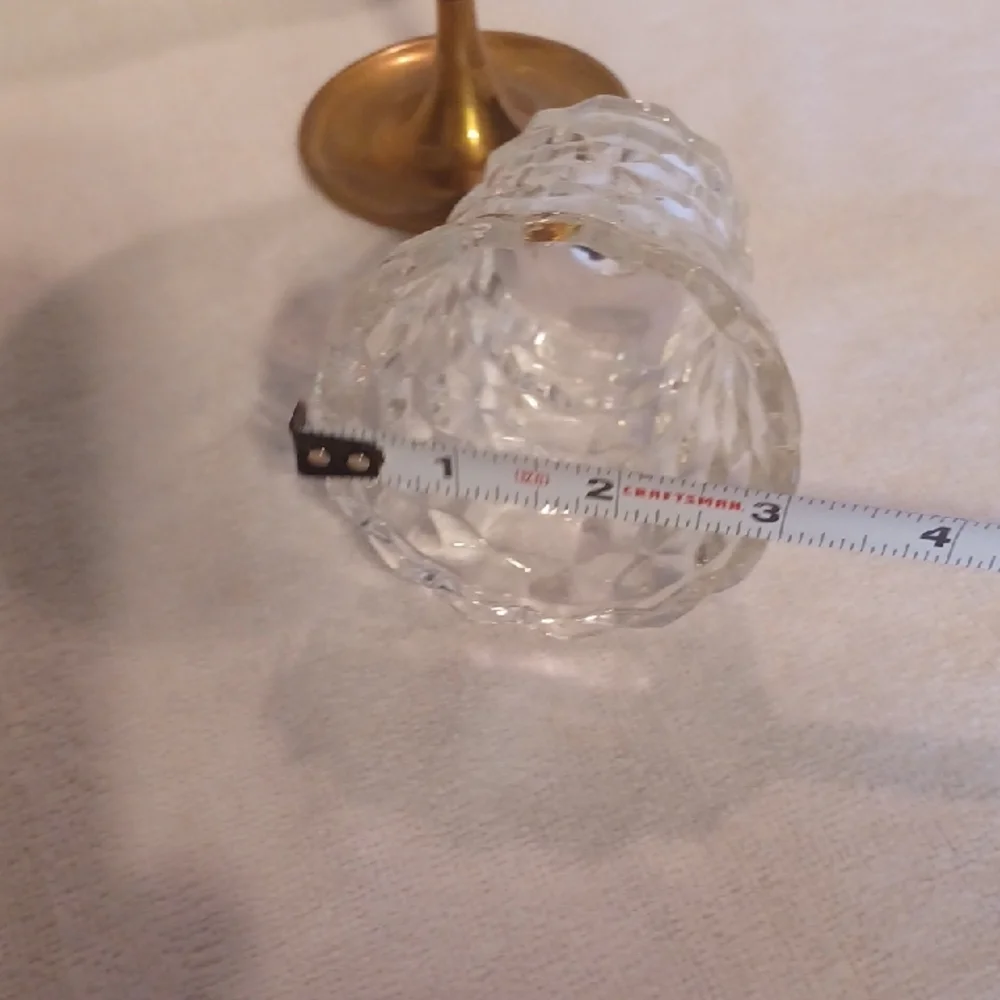 Home Interiors Textured Glass Candle Holders
